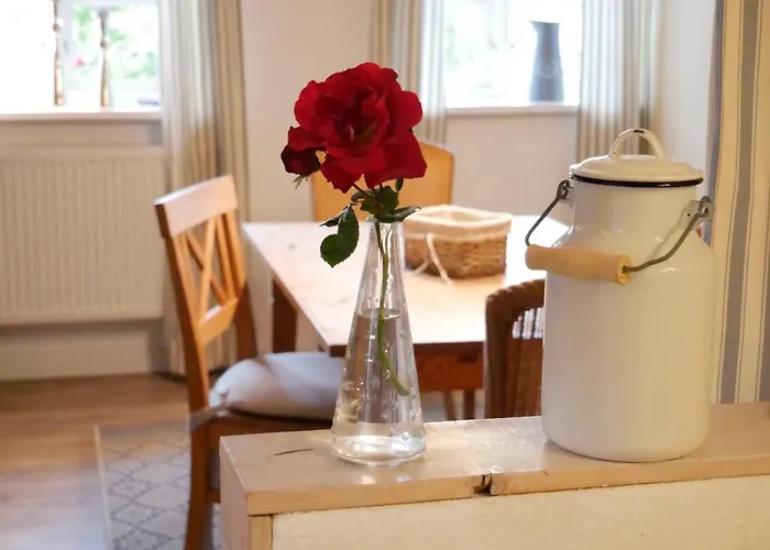 Alte Stellmacherei Historisches Reetdachhaus Lägenhet *